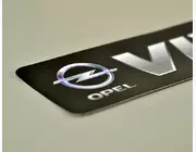 Наклейки на порожки (ЧЕРНО-СЕРЫЕ) матовые на Opel Vivaro A 2001->2014 — Украина - TN202M